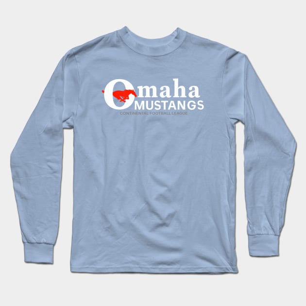 Defunct Omaha Mustangs Football CFL 1968 Long Sleeve T-Shirt by LocalZonly